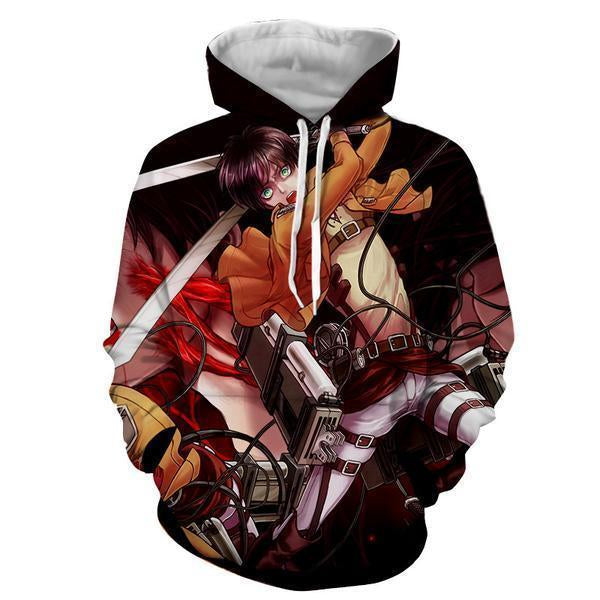 Levi Ackerman Hoodie- Attack On Titan 3D Hoodie - JACKET