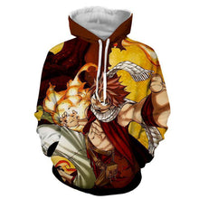 Load image into Gallery viewer, Natsu Dragneel Fairy Tail Brown &amp; Yellow 3D Hoodies