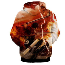 Load image into Gallery viewer, Eren Yeager Hoodie- Attack On Titan 3D Hoodie - JACKET