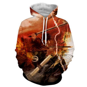 Eren Yeager Hoodie- Attack On Titan 3D Hoodie - JACKET