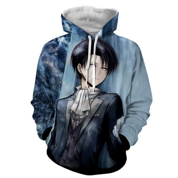 Levi Ackerman Hoodie- Attack On Titan 3D Hoodie - JACKET
