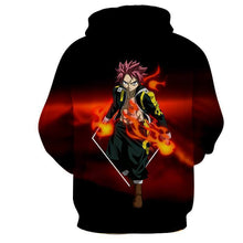 Load image into Gallery viewer, Fairy Tail Natsu Dragneel Super Cool Black 3D Hoodies