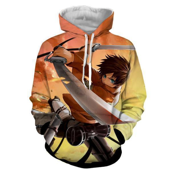 Levi Ackerman Hoodie- Attack On Titan 3D Hoodie - JACKET