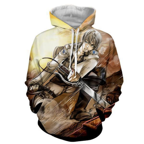 Eren Yeager Hoodie- Attack On Titan 3D Hoodie - JACKET