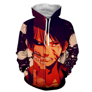 Eren Yeager Hoodie- Attack On Titan 3D Hoodie - JACKET