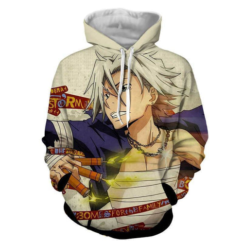 Fairy Tail Hoodie - Fairy Tail Hoodie - Gokudera Hayato 3D Printed Hoodie 3D Printed Hoodie