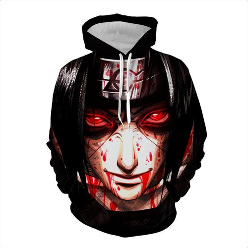Naruto Hoodie - Itachi Uchiha Blood 3D hoodie - Jacket