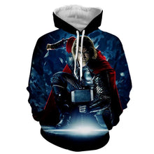 Load image into Gallery viewer, Thor Hoodies - 3D Printed Hoodie - Thor in Action