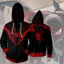Load image into Gallery viewer, ULTIMATE SPIDER-MAN MILES MORALES - ZIP UP HOODIE - 3D HOODIE