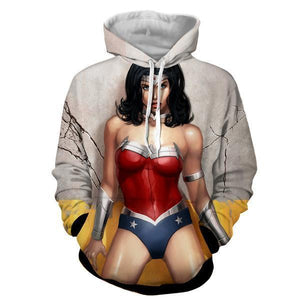 Comic Wonder Women 3D Hoodies - Wonder Women Clothing - Jacket