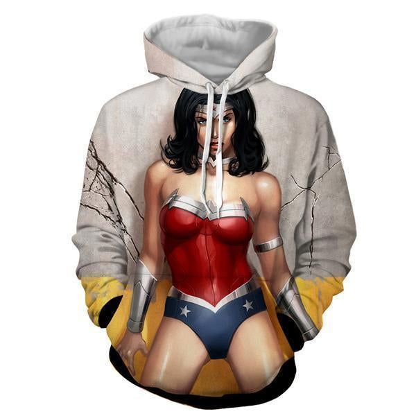 Comic Wonder Women 3D Hoodies - Wonder Women Clothing - Jacket