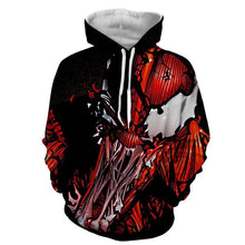 Load image into Gallery viewer, Red Venom Attack Spiderman 3D Hoodie - Jacket