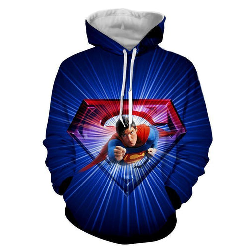 Flying Super Man 3D Hoodie