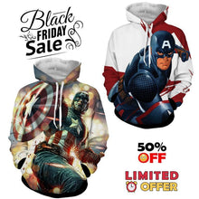 Load image into Gallery viewer, BLACK FRIDAY DEAL #5 - Captain America 2 Hoodies Bundle