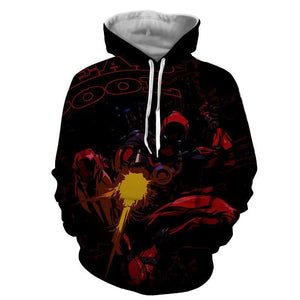 Deadpool Hoodie - Deadpool In Action Hoodie - Deadpool Jacket