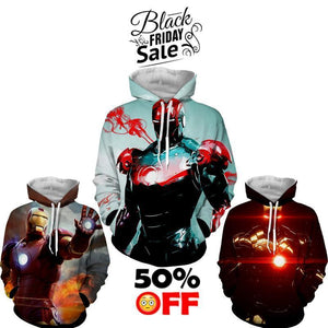 BLACK FRIDAY DEAL #23 - Iron Man 3 Hoodies Bundle