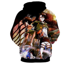 Load image into Gallery viewer, Eren &amp; Levi Hoodie- Attack On Titan 3D Hoodie - JACKET