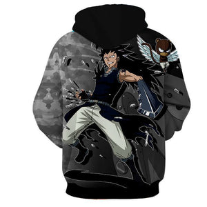 Fairy Tail Hoodie - 3D Printed Gajeel Dragon Hoodie