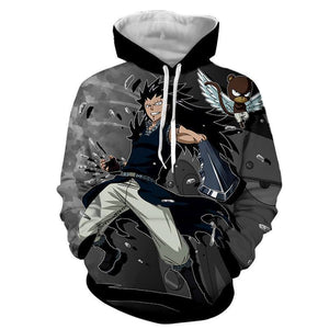 Fairy Tail Hoodie - 3D Printed Gajeel Dragon Hoodie