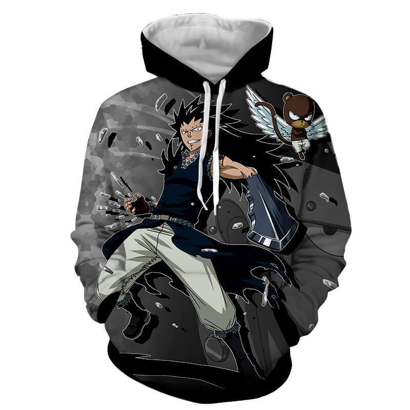 Fairy Tail Hoodie - 3D Printed Gajeel Dragon Hoodie