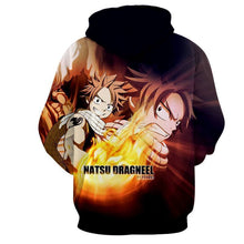 Load image into Gallery viewer, Natsu Dragneel Fairy Tail Black 3D Hoodies
