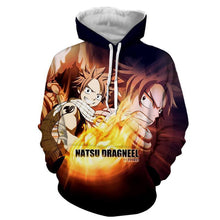 Load image into Gallery viewer, Natsu Dragneel Fairy Tail Black 3D Hoodies