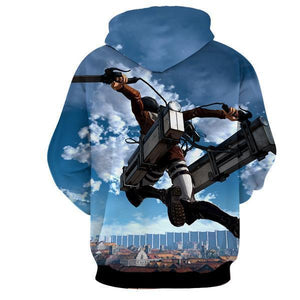 Eren Yeager Hoodie- Attack On Titan 3D Hoodie - JACKET