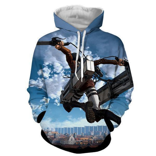 Eren Yeager Hoodie- Attack On Titan 3D Hoodie - JACKET