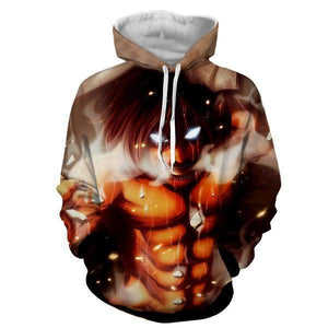 Eren Yeager Hoodie- Attack On Titan 3D Hoodie - JACKET