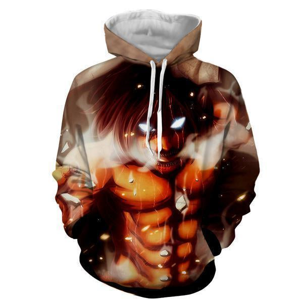 Eren Yeager Hoodie- Attack On Titan 3D Hoodie - JACKET