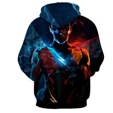 Load image into Gallery viewer, Flash 3D Printed Neon Hoodie - The Flash Jacket - Star Lab Hoodie