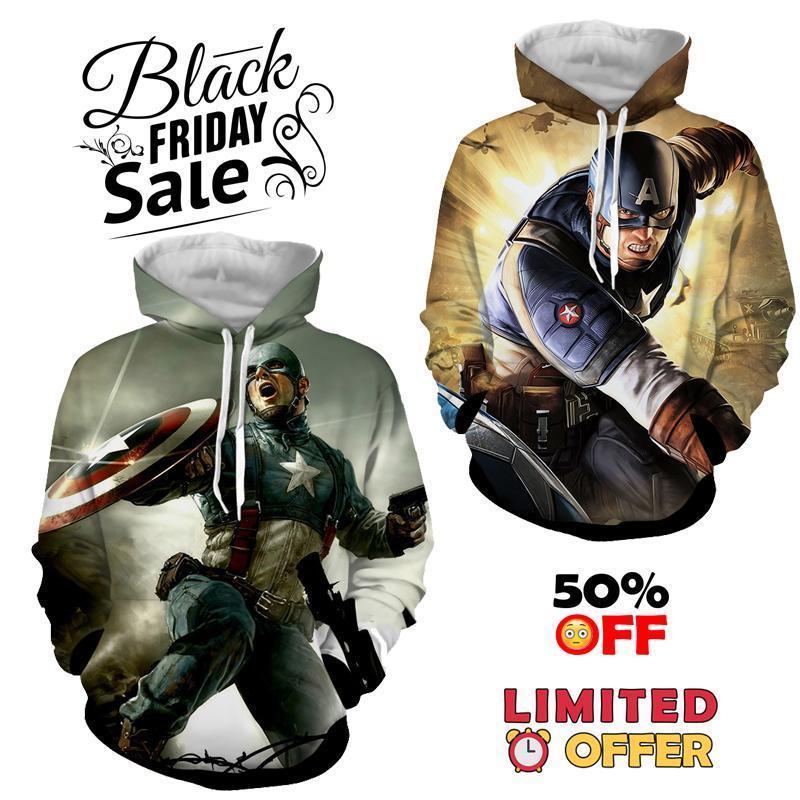 BLACK FRIDAY DEAL #6 - Captain America 2 Hoodies Bundle