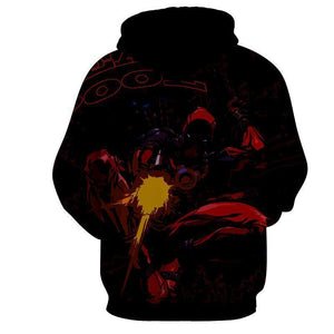 Deadpool Hoodie - Deadpool In Action Hoodie - Deadpool Jacket