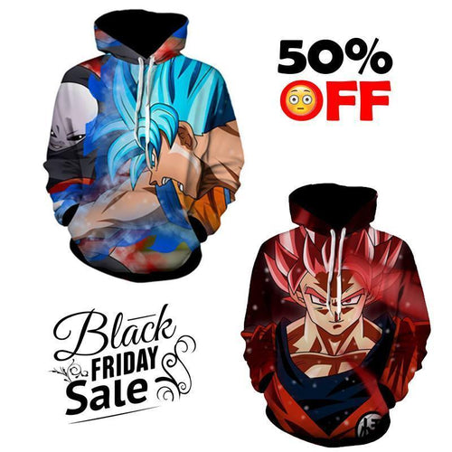 Black Friday Dragon ball Z Super Deal 15 | TWO In One 3D Hoodie Package