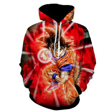 Load image into Gallery viewer, Dragon Ball Z Hoodie - Goku SSj Red Hoodie - Jacket