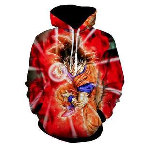 Dragon Ball Z Hoodie - Goku SSj Red Hoodie - Jacket