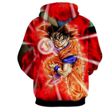 Load image into Gallery viewer, Dragon Ball Z Hoodie - Goku SSj Red Hoodie - Jacket