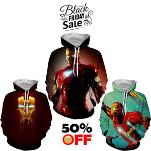 BLACK FRIDAY DEAL #25 - Iron Man 3 Hoodies Bundle