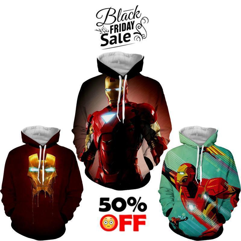 BLACK FRIDAY DEAL #25 - Iron Man 3 Hoodies Bundle