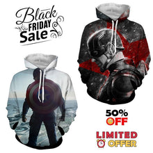 Load image into Gallery viewer, BLACK FRIDAY DEAL #7 - Captain America 2 Hoodies Bundle