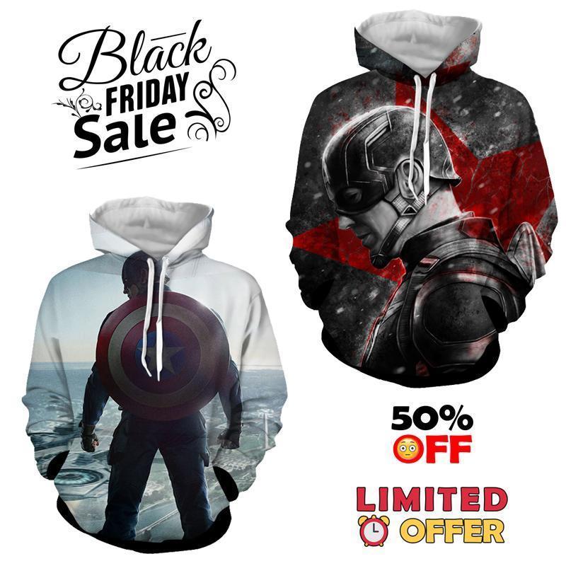 BLACK FRIDAY DEAL #7 - Captain America 2 Hoodies Bundle