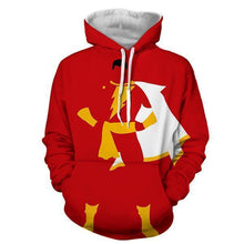 Load image into Gallery viewer, Red and Yellow Shazam 3D Hoodie - Jacket