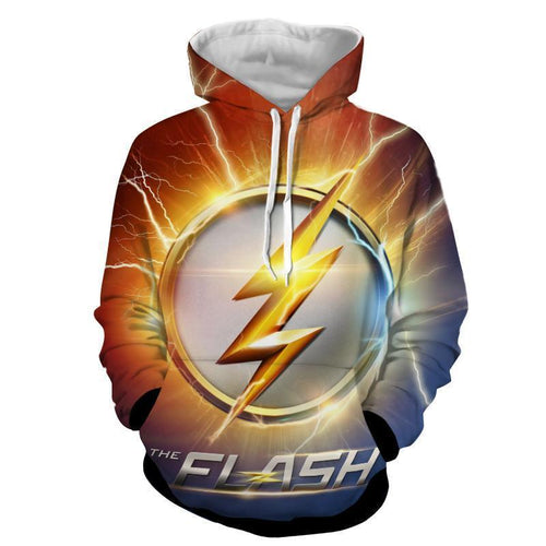 Flash Sign 3D Printed Hoodie - The Flash Jacket - Star Lab Hoodie