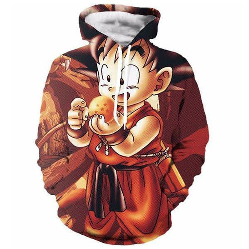 Dragon Ball Z Hoodie - Cute Kid Goku 3D Hoodie
