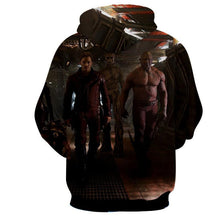 Load image into Gallery viewer, ‎Peter Quill-Drax-Rocket-Groot Hoodie - Guardian Of Galaxy Jacket