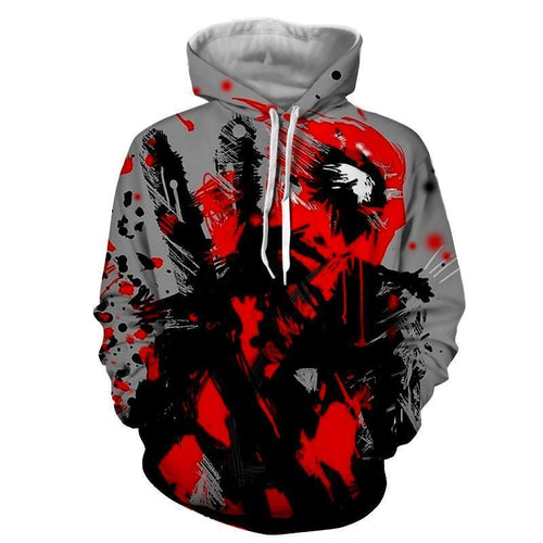 Deadpool Hoodie - Deadpool Art Hoodie - Deadpool Jacket