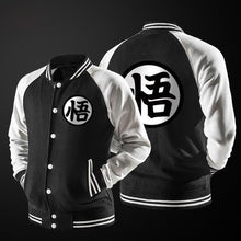 Load image into Gallery viewer, DRAGON BALL Z - GOKU TRAINING SYMBOL VARSITY JACKET - 3D Clothing