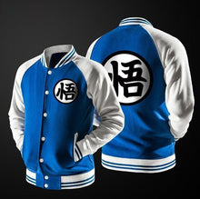 Load image into Gallery viewer, DRAGON BALL Z - GOKU TRAINING SYMBOL VARSITY JACKET - 3D Clothing