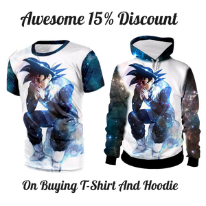 Dragon Ball Super Z Hoodie - Black Goku Evil Thought Moment Unisex Design