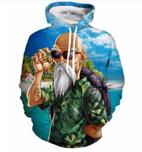 Dragon Ball Z Hoodie - Master Roshi 3D Printed Hoodie